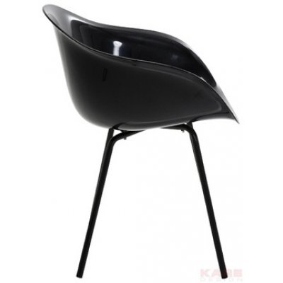   Forum Black/Black krzesło z kolekcji Kare Design