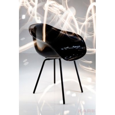   Forum Black/Black krzesło z kolekcji Kare Design